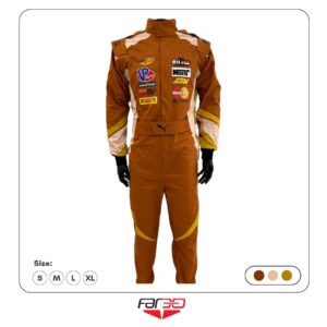 لباس اتومبیل رانی قهوه ای