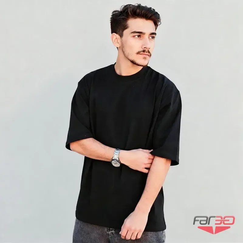 تی شرت آستین کوتاه مردانه مدل مشکی