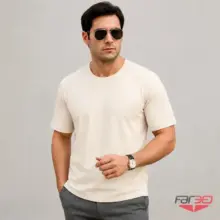 تی شرت مردانه پنبینه مدل نخ پنبه بیسیک