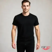 تی‌شرت آستین کوتاه مردانه روان بخش مدل کلاسیک