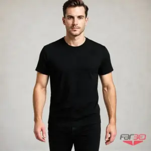 تی‌شرت آستین کوتاه مردانه روان بخش مدل کلاسیک